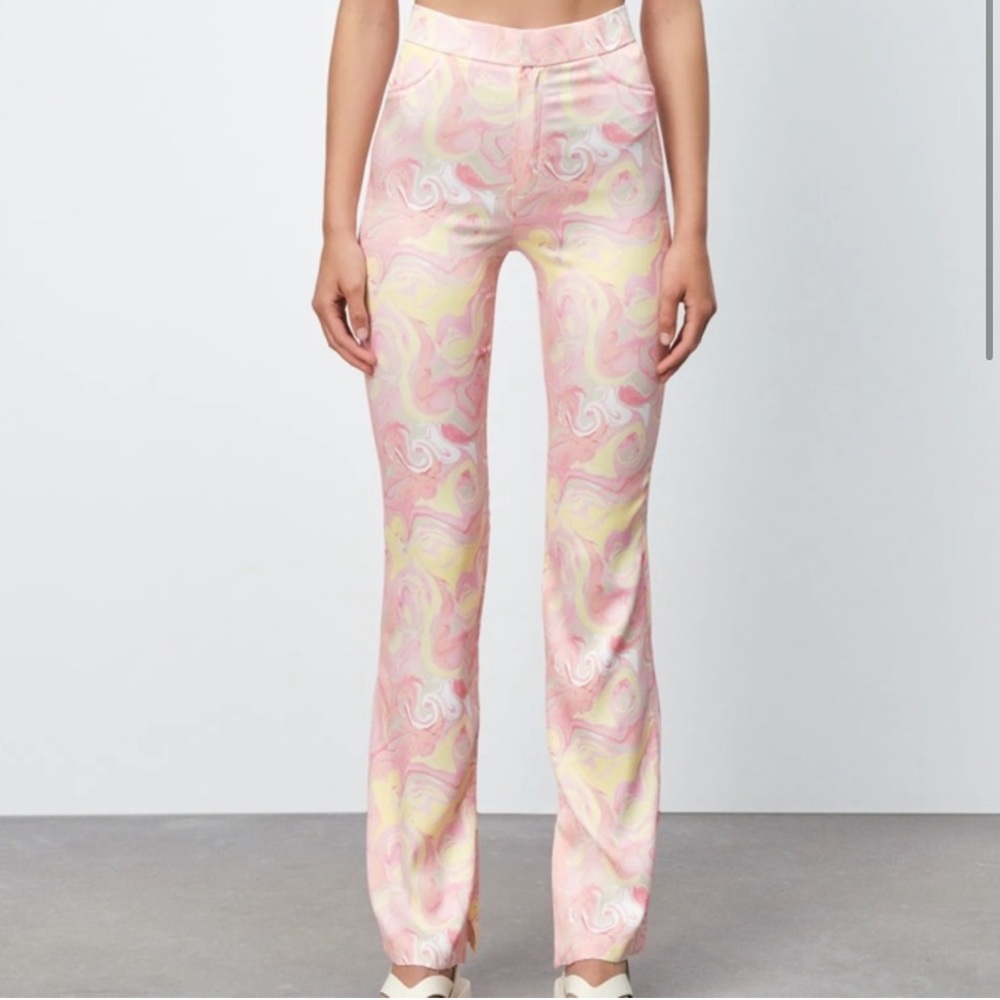 NWT Zara Funky Printed Full Length Pants